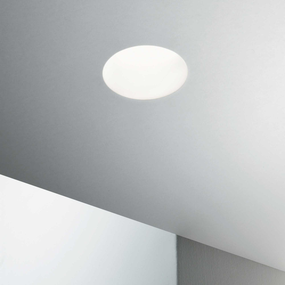 Samba Fi Round Recessed Downlight W128mm White