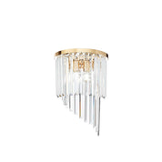Carlton Ap3 Wall Sconce 3 Lights Metal / Crystals