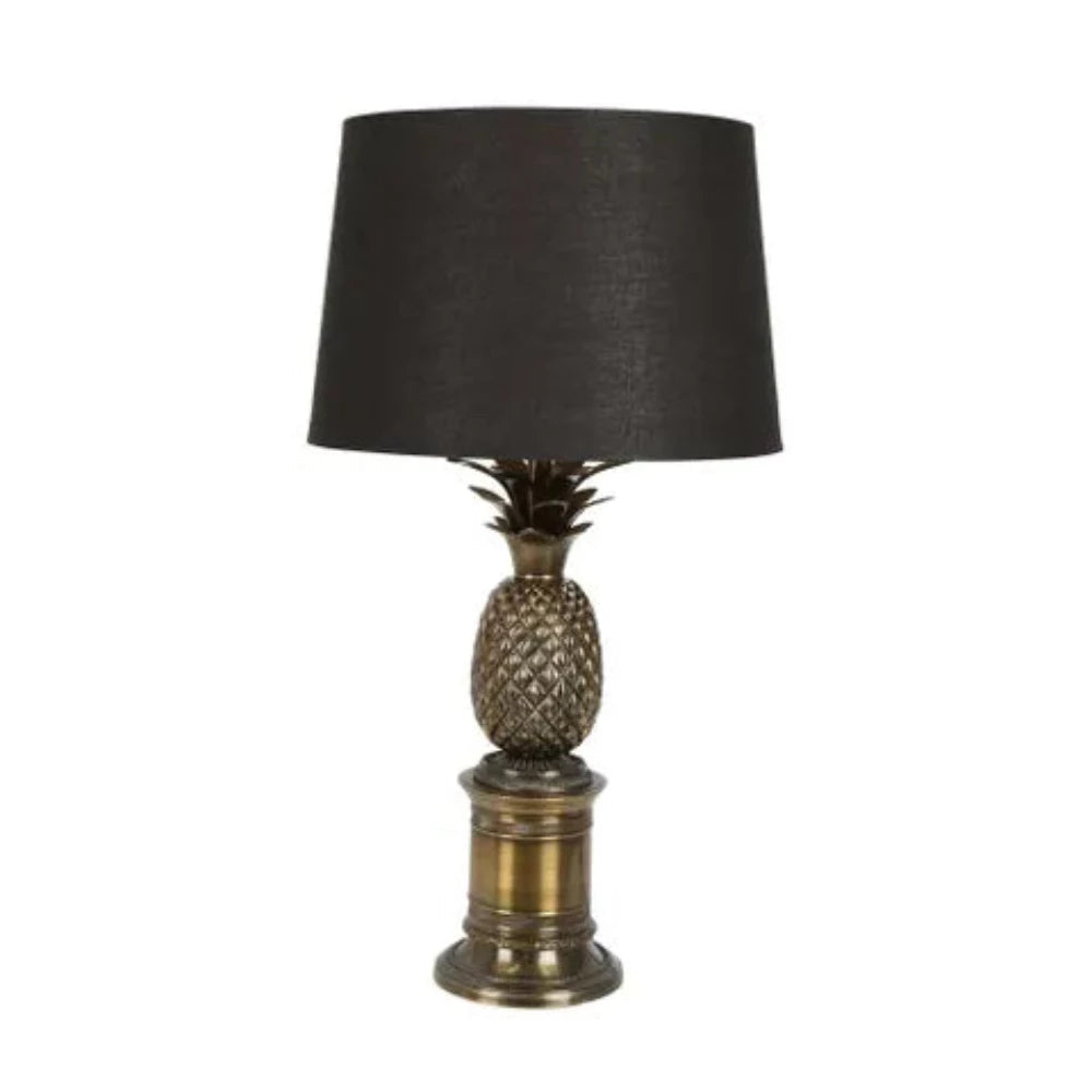 Bermuda Pineapple Table Lamp Antique Brass