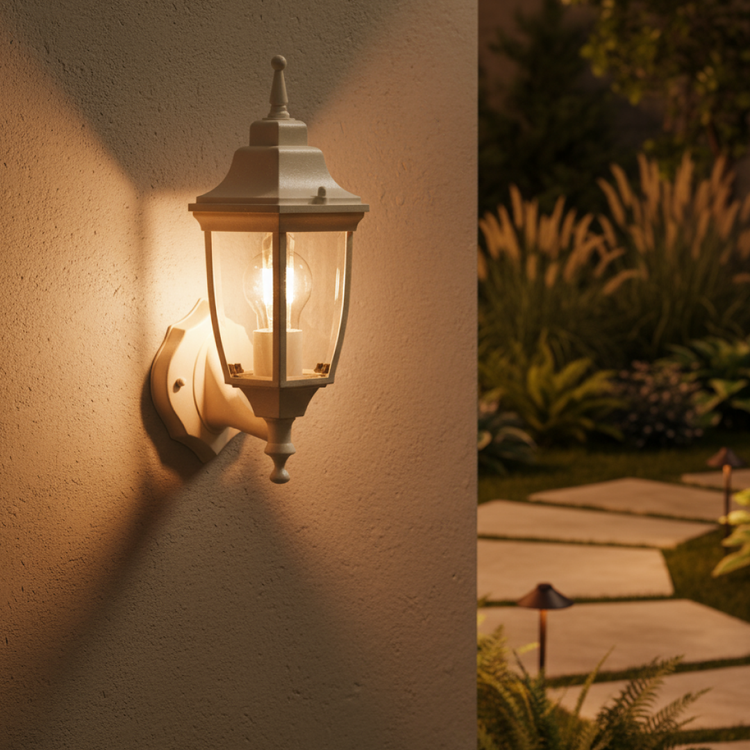 Sylva Up Outdoor Wall Light Beige