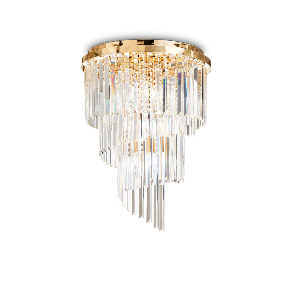 Carlton Pl12 Ceiling Crystal 12 Lights Metal / Crystals