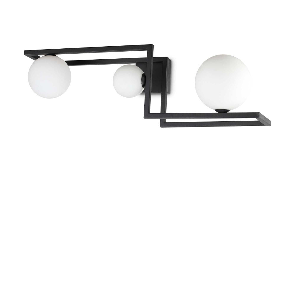 Angolo Pl3 Semi-Flush Mount 3 Lights Metal