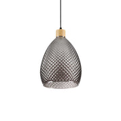 Bergen-1 Sp1 Pendant Light W240mm Smoky Grey Glass