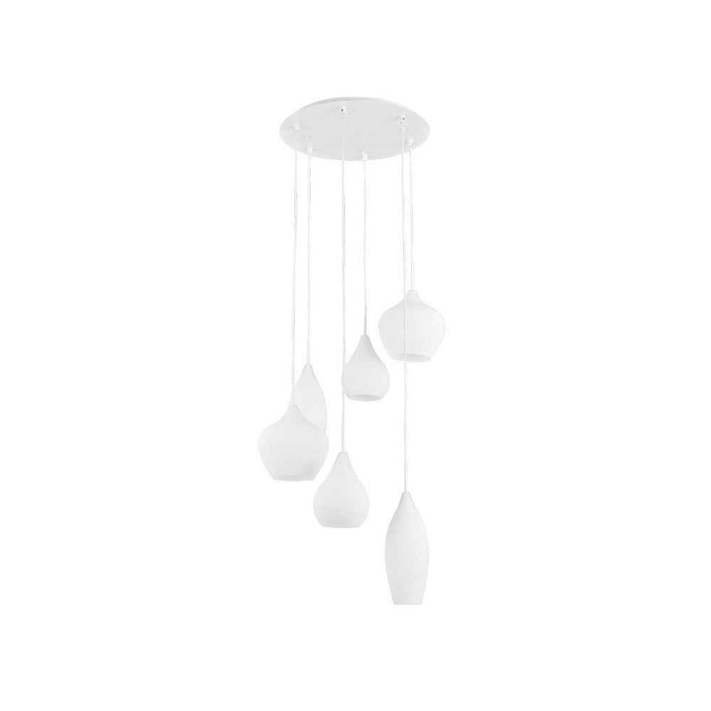 Soft Sp6 Cluster Pendant 6 Lights Metal