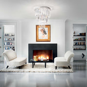Carlton Pl12 Ceiling Crystal 12 Lights Metal / Crystals