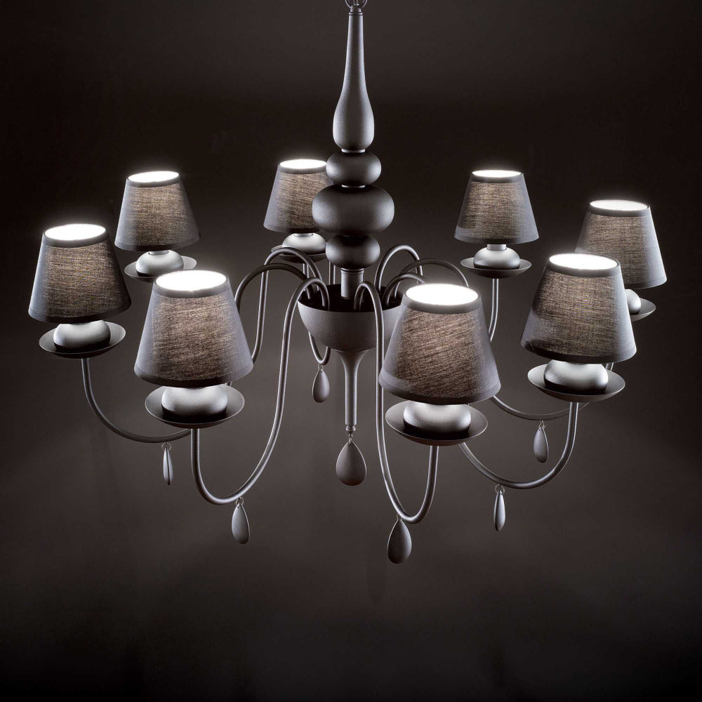 Blanche Sp8 Chandelier 8 Lights Metal