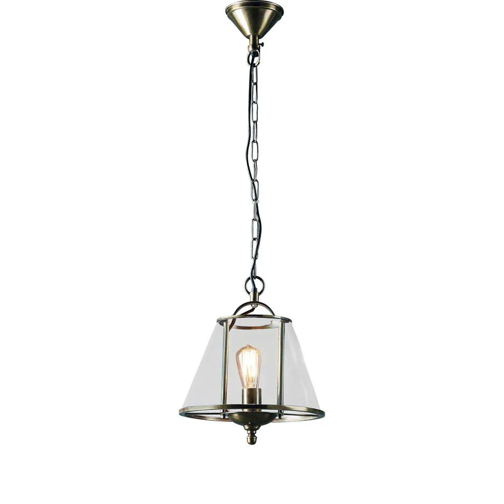 Cotton Tree Pendant Light Antique Silver Brass