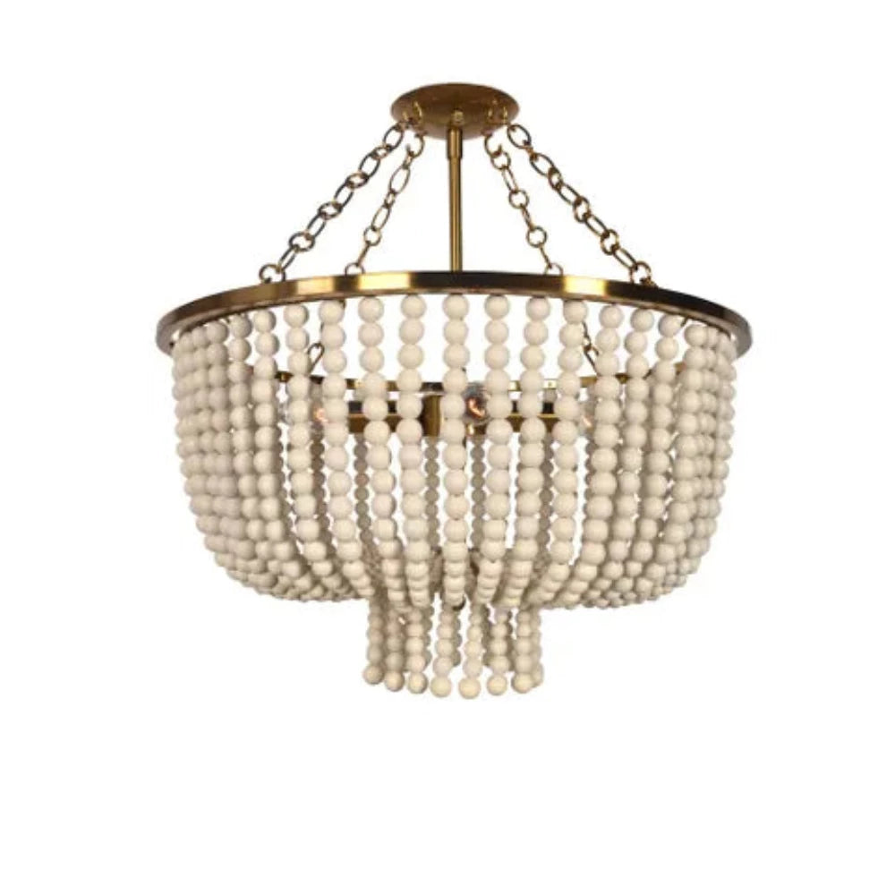 Mayflower Pendant Light Antique Gold Iron