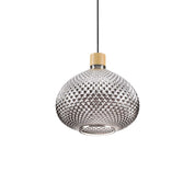 Bergen-3 Sp1 Pendant Light W300mm Smoky Grey Glass