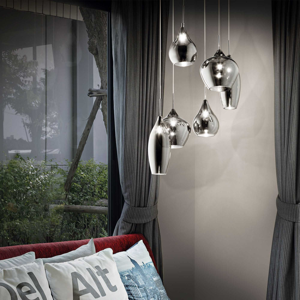 Soft Sp6 Cluster Pendant 6 Lights Metal