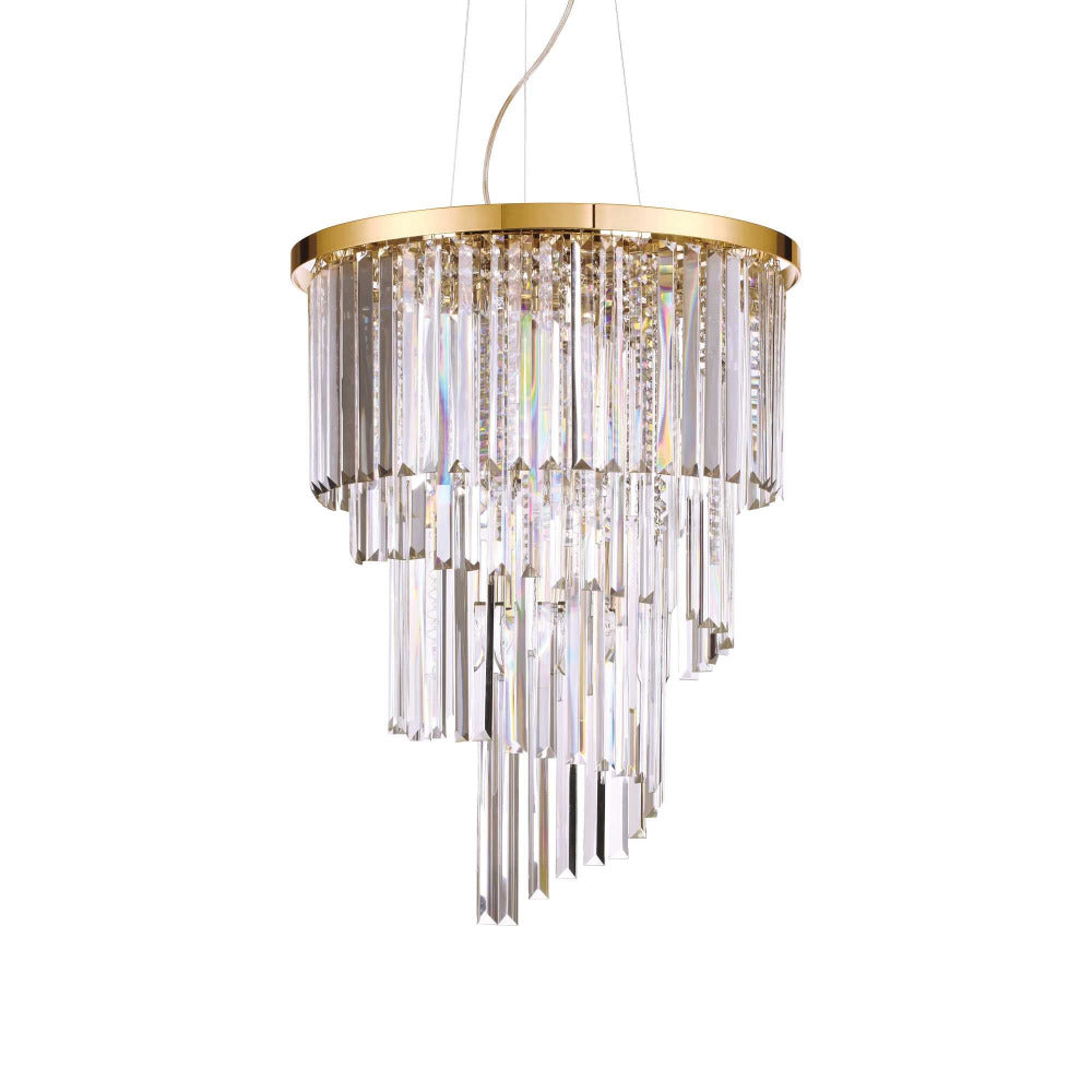 Carlton Sp12 Crystal Pendant 12 Lights Metal / Crystals