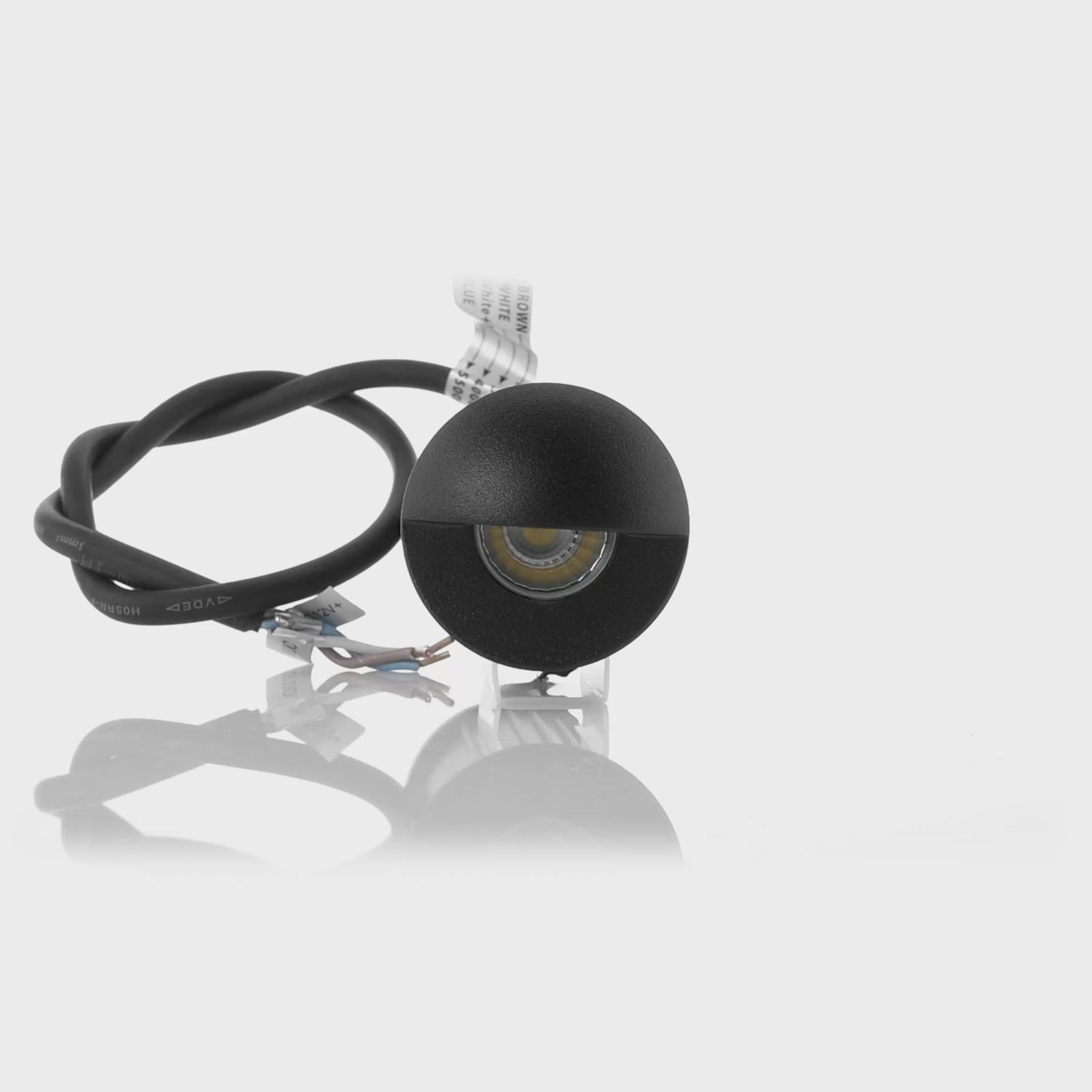 Havit Lighting Mini Ollo Black LED Step Light with Eyelid