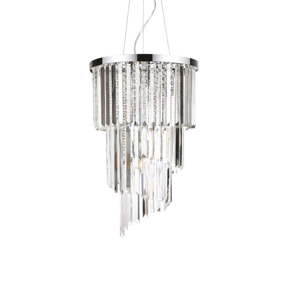 Carlton Sp8 Crystal Pendant 8 Lights Metal / Crystals