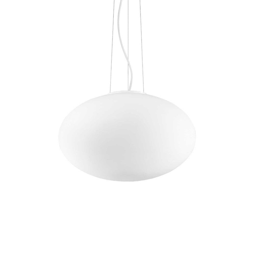 Candy Sp1 Round Pendant Light W400mm White Glass / Metal