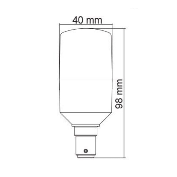 LT40 LED Globe 240V 7W SBC Opal Polycarbonate 3CCT