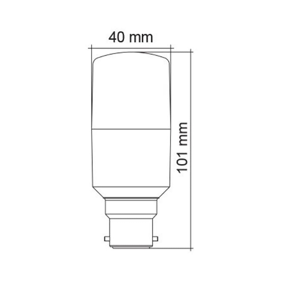 LT40 LED Globe 240V 7W BC Opal Polycarbonate 3CCT