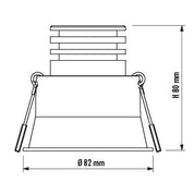 Unifit Fixed Recessed LED Downlight 10W White Aluminium 3 CCT