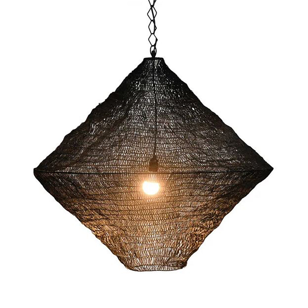 Metropolitan Pendant Light H540mm Black Aluminium