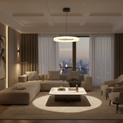 Halo Medium Pendant Light Black