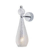 Smykke Crystal Bedside Reading Light Swirl W120mm
