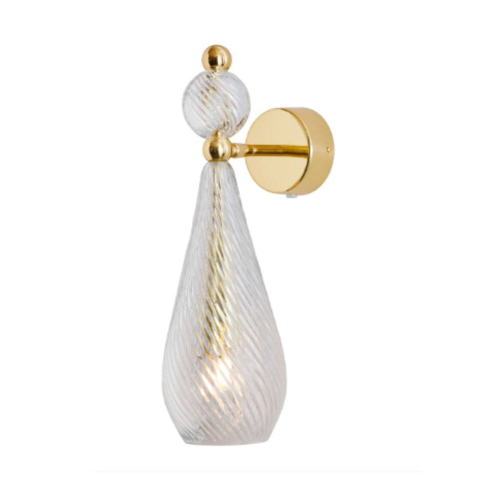 Smykke Crystal Bedside Reading Light Swirl W120mm