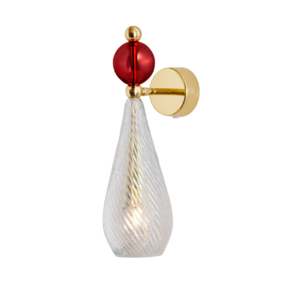 Smykke Bedside Reading Light Crystal Swirl W120mm