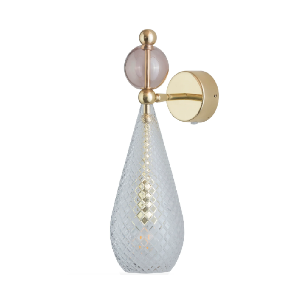 Smykke Bedside Reading Light Crystal Check W120mm