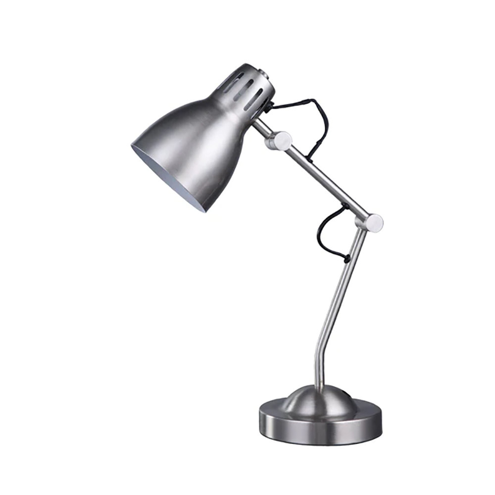 Nord Table Lamp Satin Chrome Metal