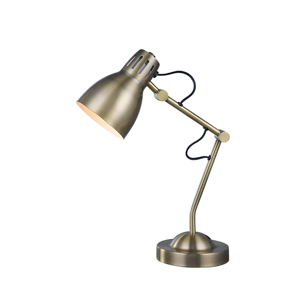 Nord Table Lamp Antique Brass Metal