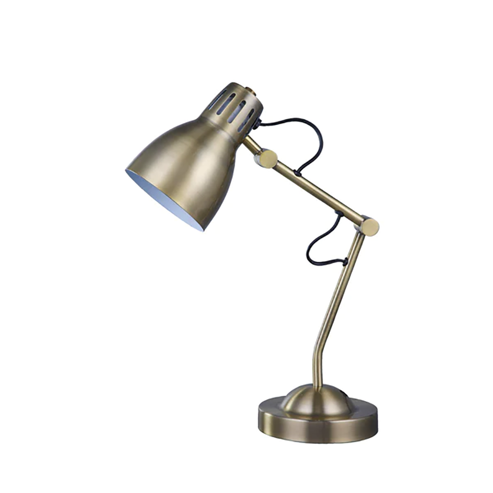 Nord Table Lamp Antique Brass Metal