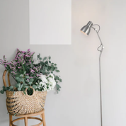 Nord Floor Lamp Satin Chrome Metal