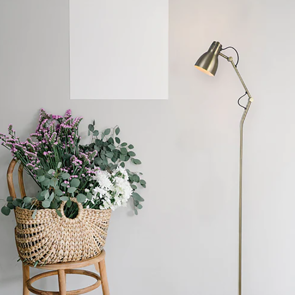 Nord Floor Lamp Antique Brass Metal