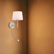 Riley Wall Sconce 2 Lights Satin Chrome Iron