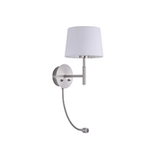 Riley Wall Sconce 2 Lights Satin Chrome Iron