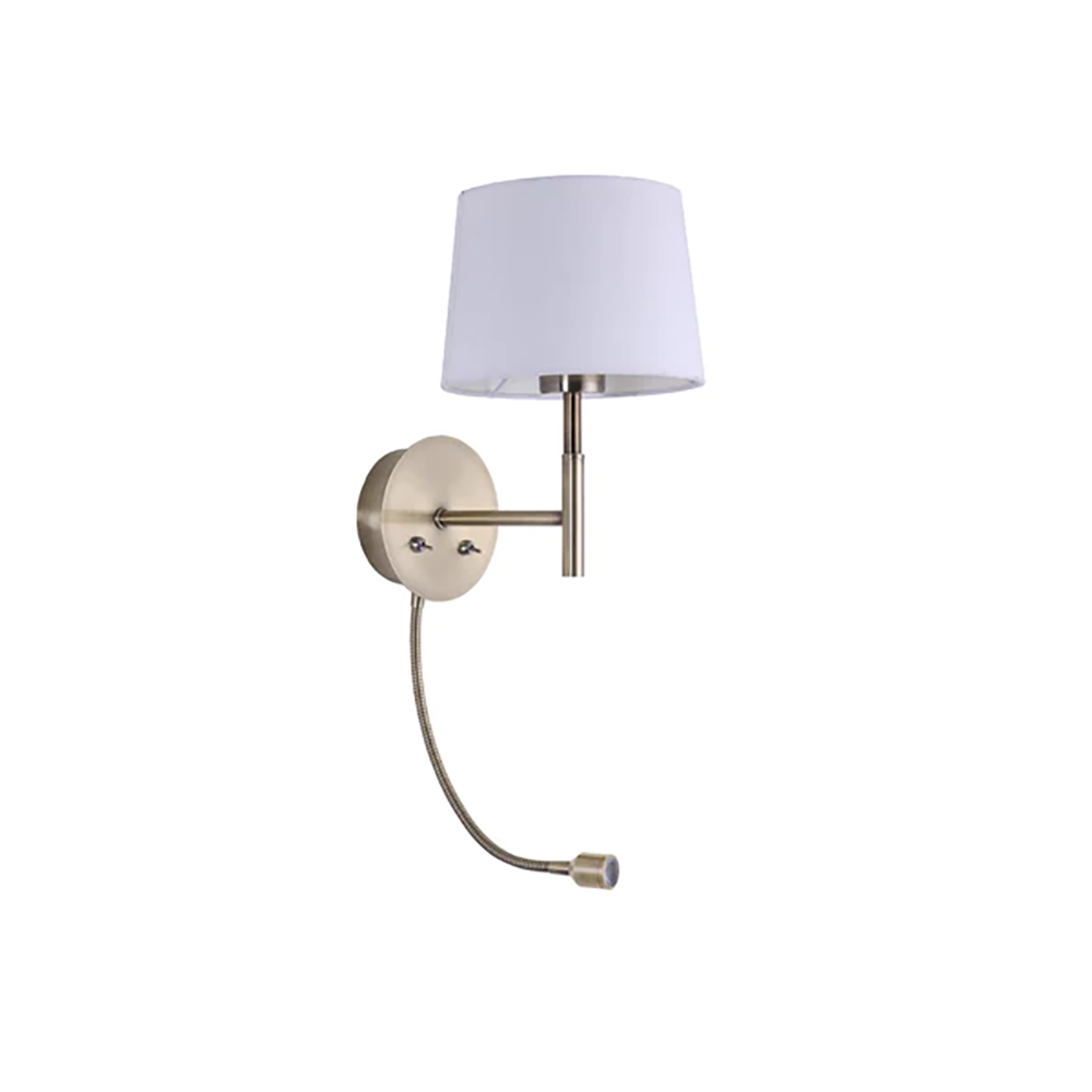 Riley Wall Sconce 2 Lights Antique Brass Iron