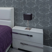 Pueblo Set of 2 Table Lamp Black Fabric