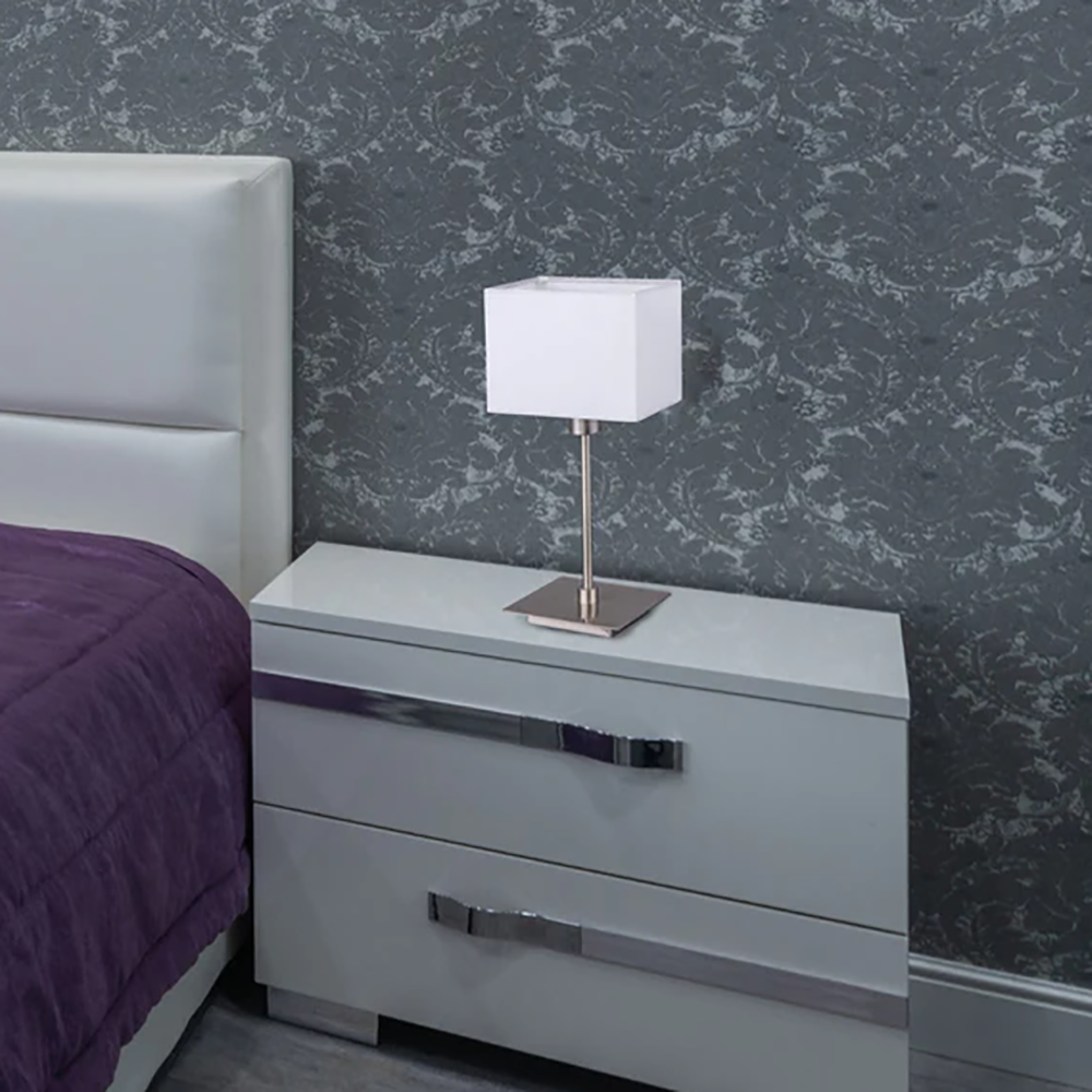 Pueblo Set of 2 Table Lamp White Fabric