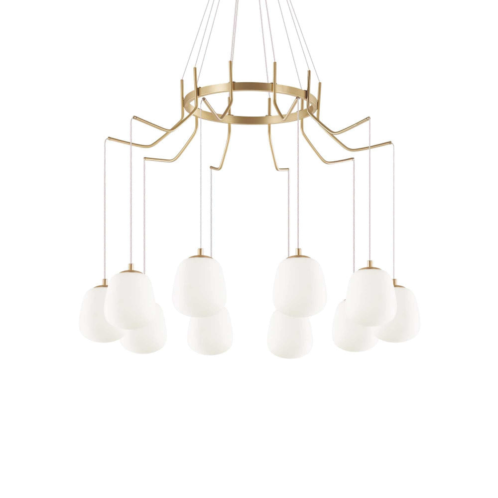Karousel Sp10 Pendant 10 Lights Brass Metal