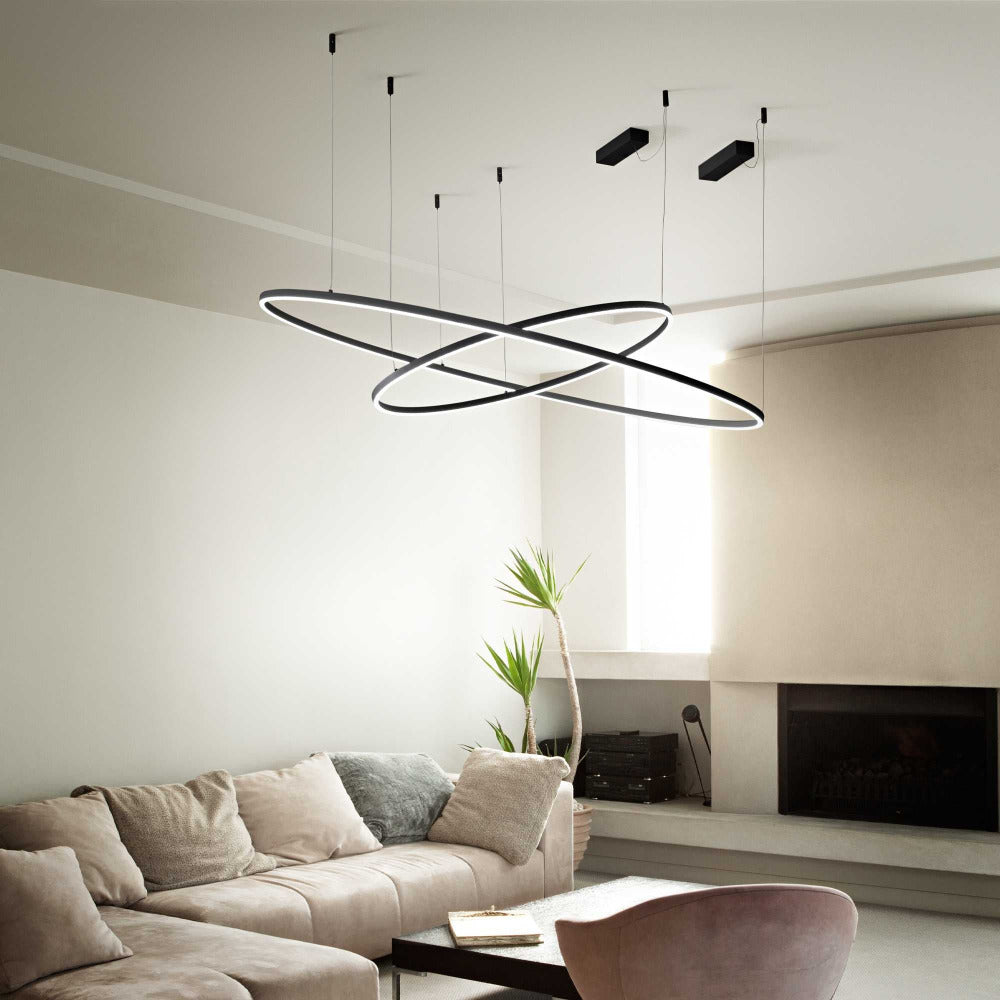 Oracle Slim Sp Round LED Pendant W1500mm Aluminum 3000K
