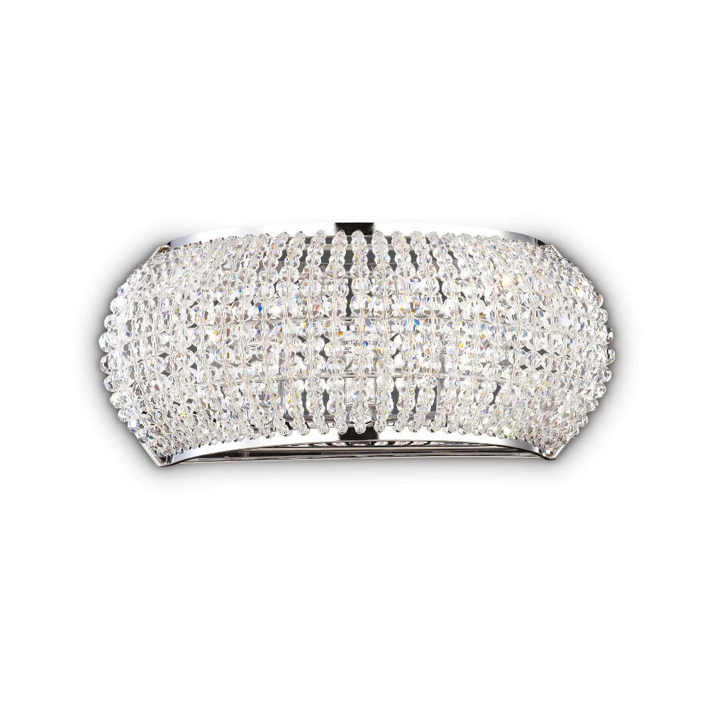 Pasha' Ap3 Wall Sconce 3 Lights Crystal