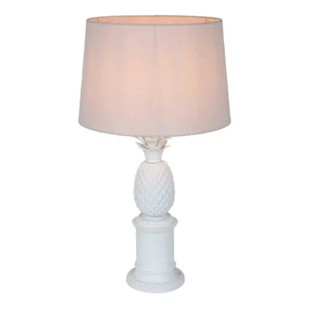 Bermuda Table Lamp White Brass