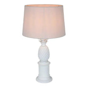 Bermuda Table Lamp White Brass