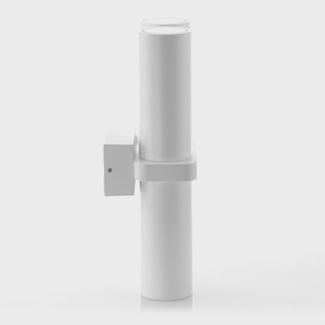 Havit Lighting Luz White TRI Colour Double Up & Down Wall Pillar Lights