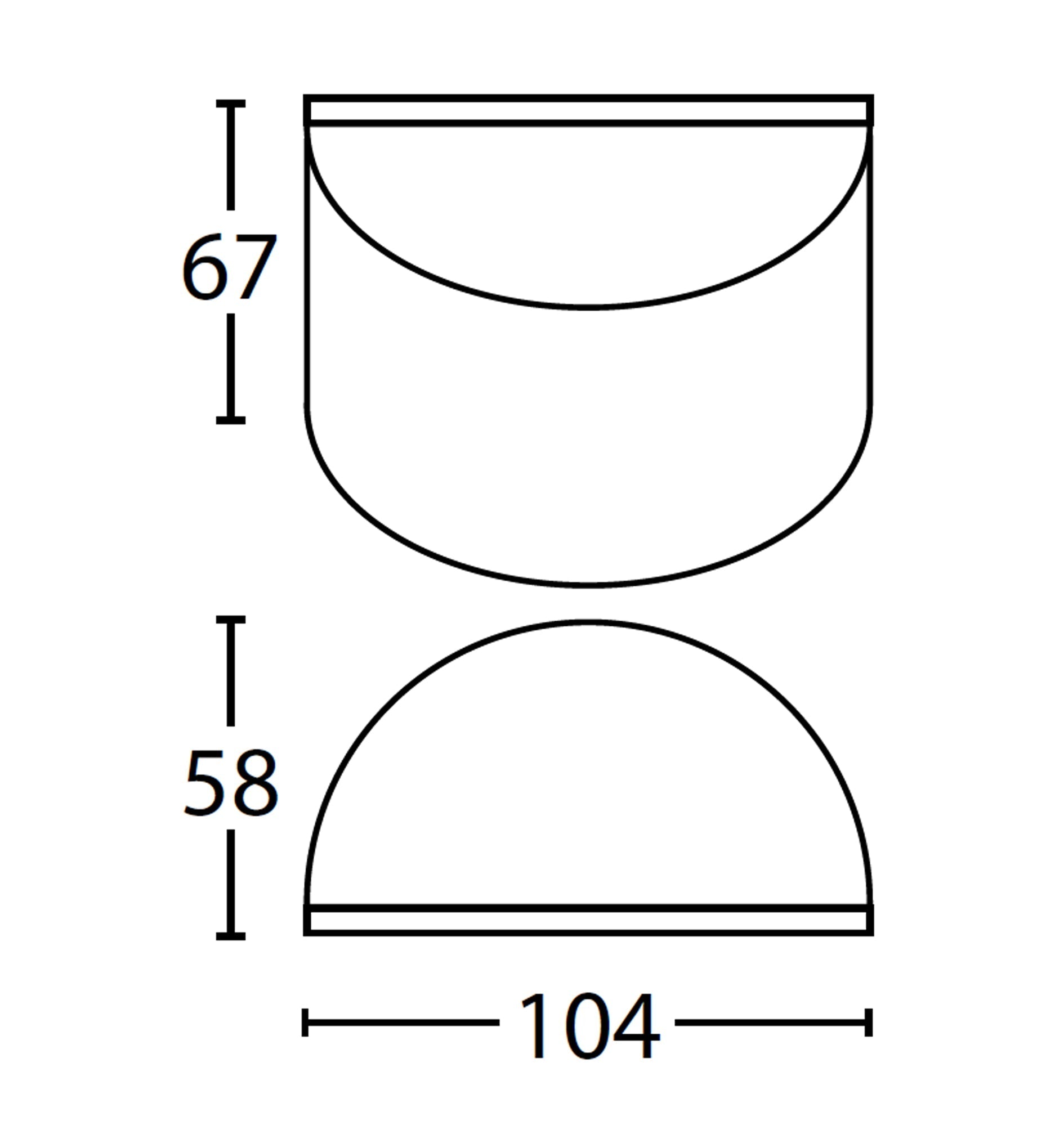 STE: Exterior 12V Matte Black Curved Surface Mounted Step / Wall Lights IP65