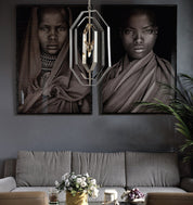 ORBITA: Bohemian Polished Nickel Pendant Light