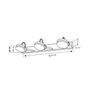 SEATTLE: City Series LED Interior Adjustable Long Bar Chrome Wall Light