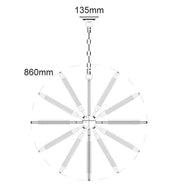 MAZZA: Medieval Style Natural Rope 8 light Pendant Light