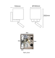 BRIGHTON: City Series E27 Interior Wall Lamp With Adjustable LED Reading Lights