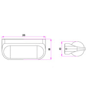 MARINA: Exterior LED Up/Down Surface Mounted Wall Lights IP65