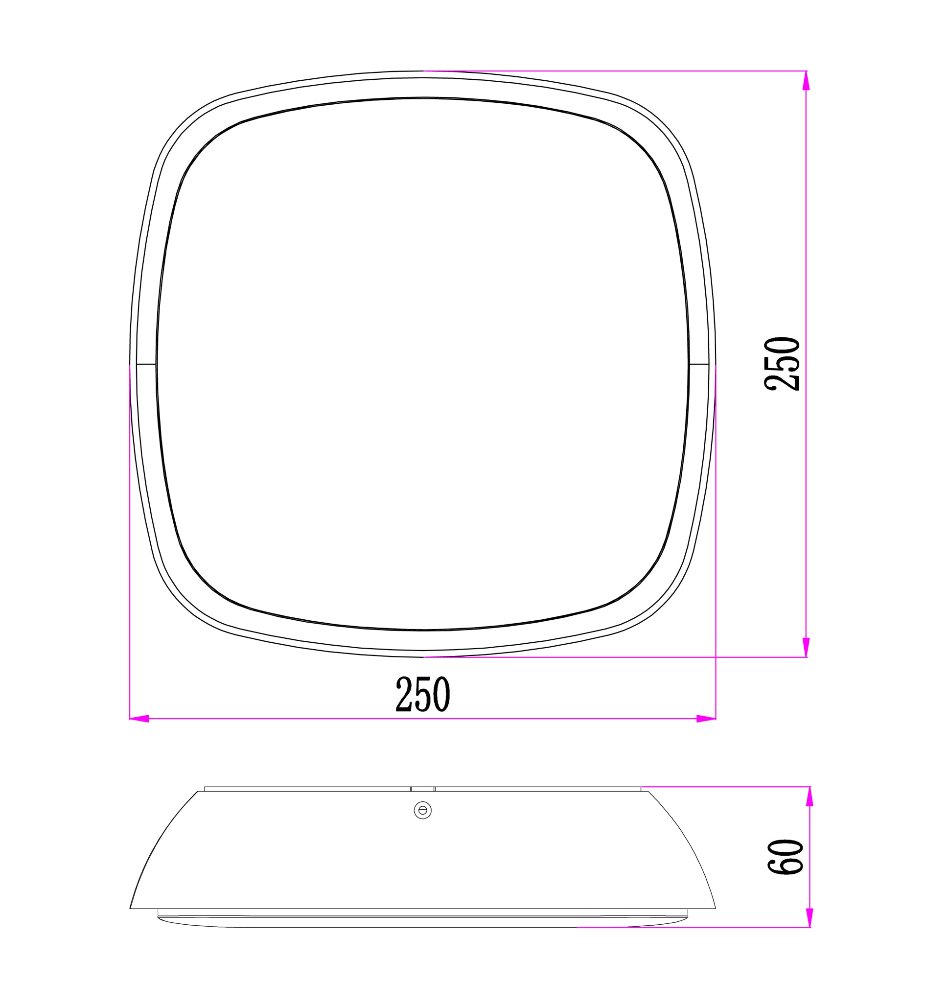 DOCCIA: Exterior LED Round Wall / Ceiling Lights IP65